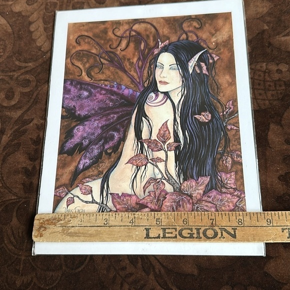 Amy Brown Dark Faery Fairy print original packaging - Picture 6 of 7